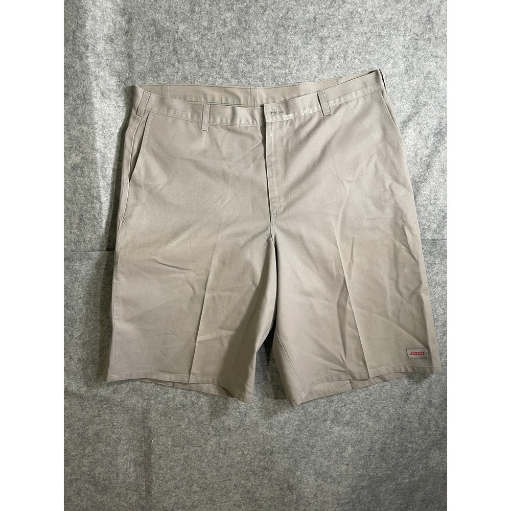 Dickies Mens Khaki Twill Work Shorts Loose Fit Multi-Pocket Tan Size 40
